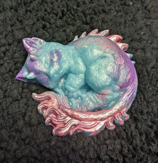 Sleeping faye cat soap