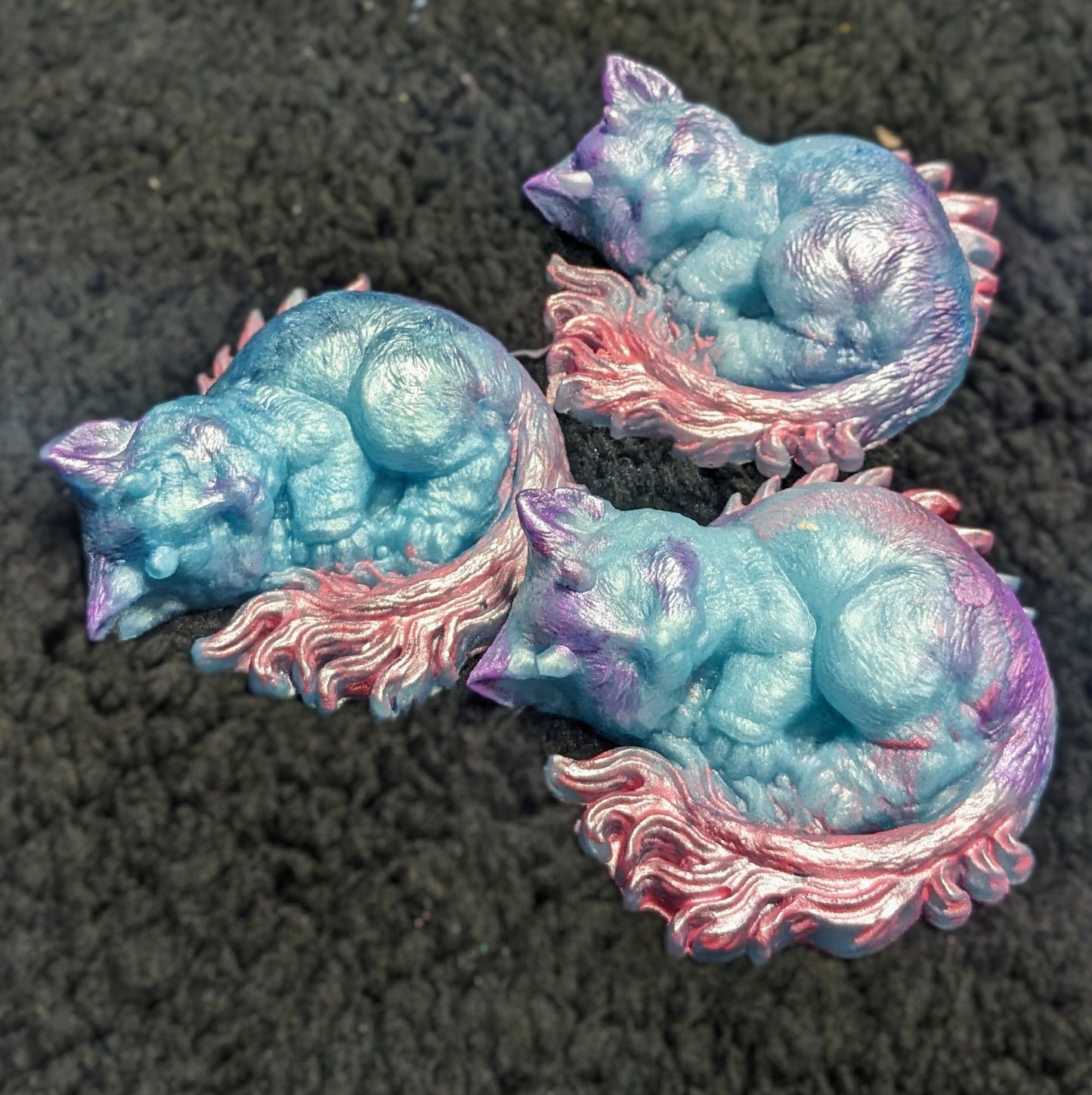 Sleeping faye cat soap