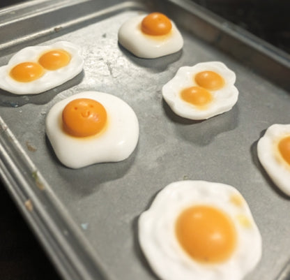 Sunny side up egg mini soaps